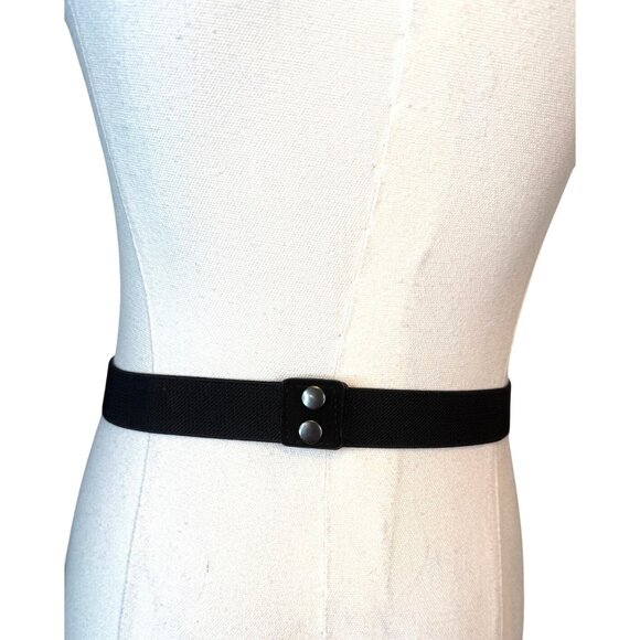 NEW 2/$30 M/L Waist Belt Champagne Beige Crystal Embellishments Snap Closure - Picture 5 of 8